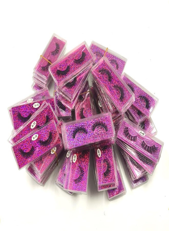 U-Hotmi Natural Look Fluffy Eye Lashes, Faux 3D Mink Lashes 10 Styles Eyelashes Wholesale(10 Pairs) - Image 1